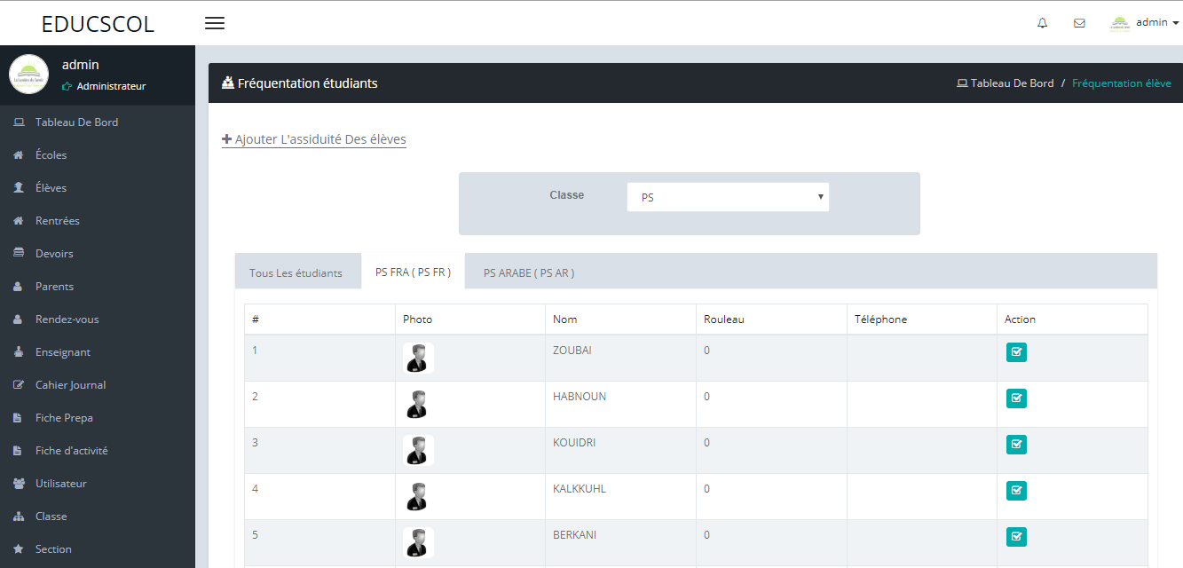 University Management Web App